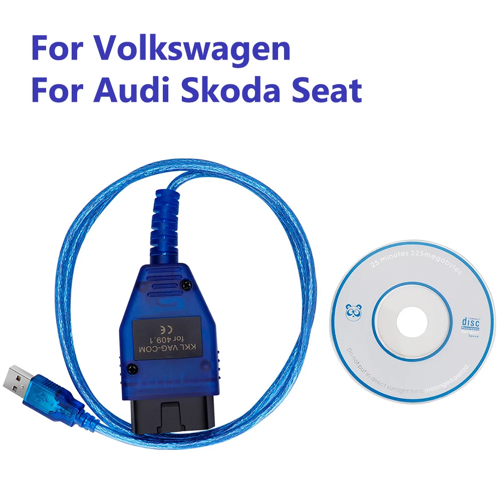 VAG409.1 Vag 409 VAG-COM KKL409 OBD2 Диагностический кабель usb сканер инструмент для Audi Volkswagen VW