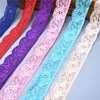 2022 New high quality stretch elastic lace ribbon Tape 25mm wide Trims  lace trimmings For Sewing decoration african lace fabric ► Photo 3/6