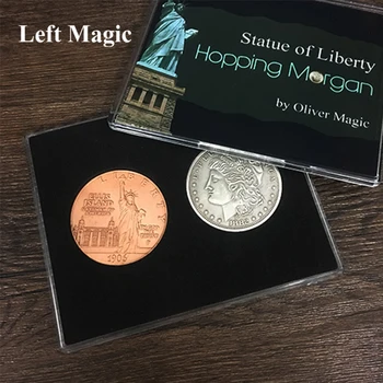 

Hopping Morgan (Statue of Liberty) by Oliver Magic Coin Magic Tricks Gimmick Illusions Close up Magic Props Jumping Morgan Coin