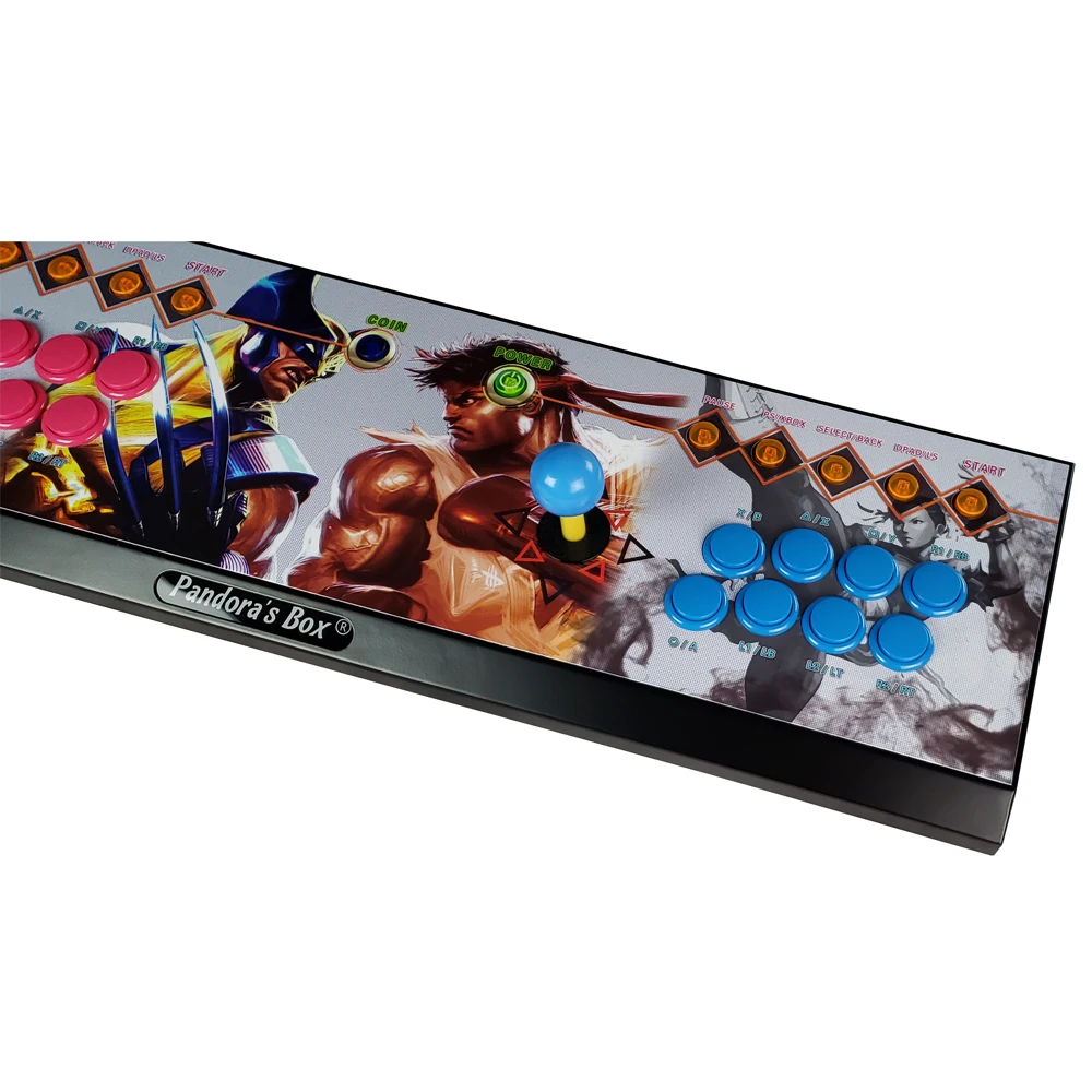 

Use the arcade console buttons and joysticks