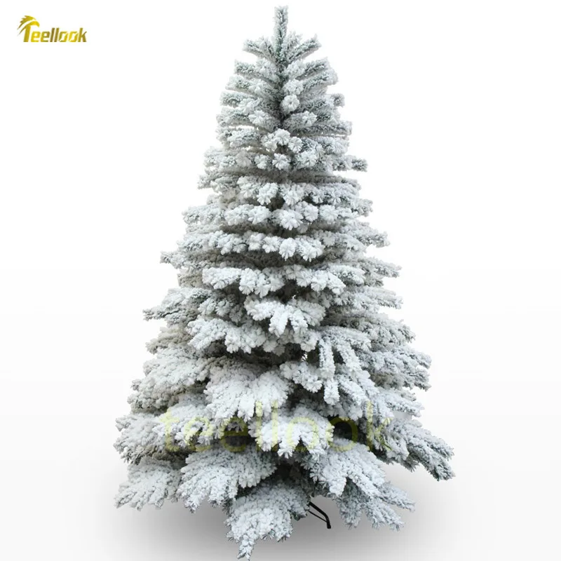 

Teellook 1.2m/4.0m snowflake flocking encryption Christmas tree Christmas home shopping mall decoration