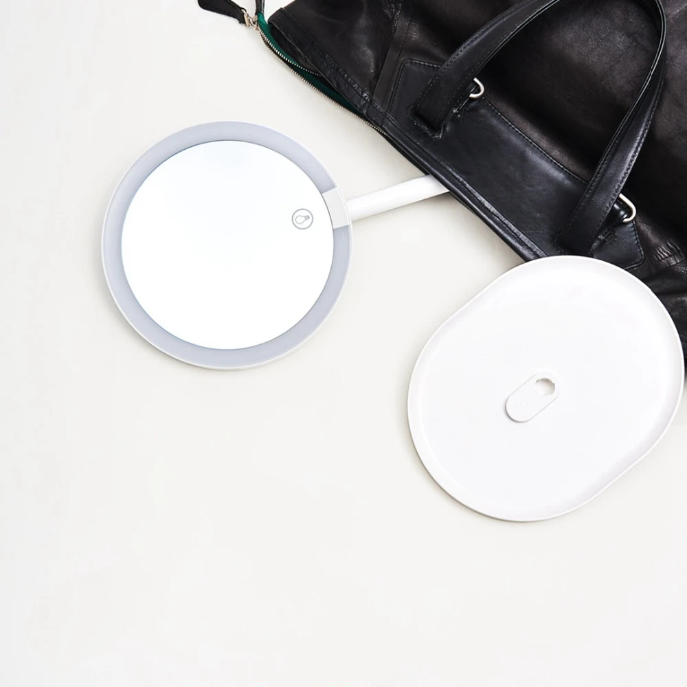 Портативный светодиодный светильник Xiaomi XY с регулируемой яркостью и регулируемой яркостью, зеркальный светильник для макияжа, 6,7 дюймов, увеличительная настольная лампа для макияжа с USB зарядкой