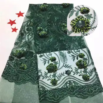 

African Lace Fabric 2019 Embroidered Nigerian Laces Fabric Bridal High Quality French Tulle Lace Fabric For Women jy1-1424
