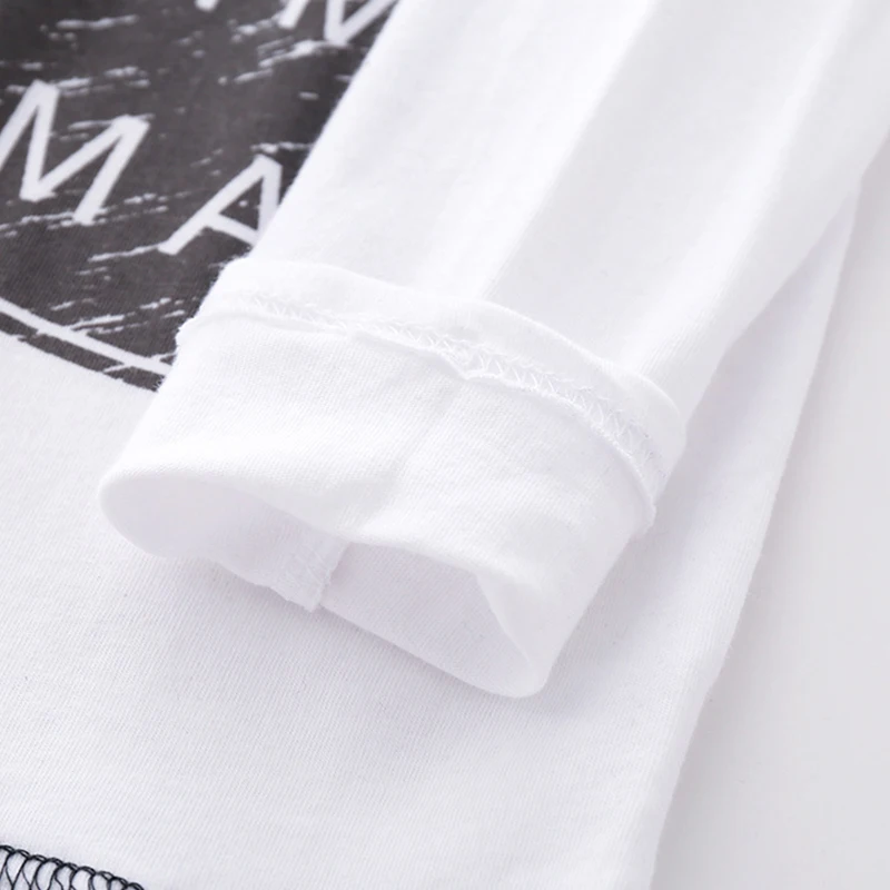 New Spring Autumn Baby Boy Tees Long Sleeve Fashion Letter Print T-Shirts Kids Tops Casual Blouse
