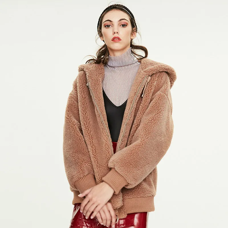 Woolen Cloth Coat Winter Women's New Teddy Bear
