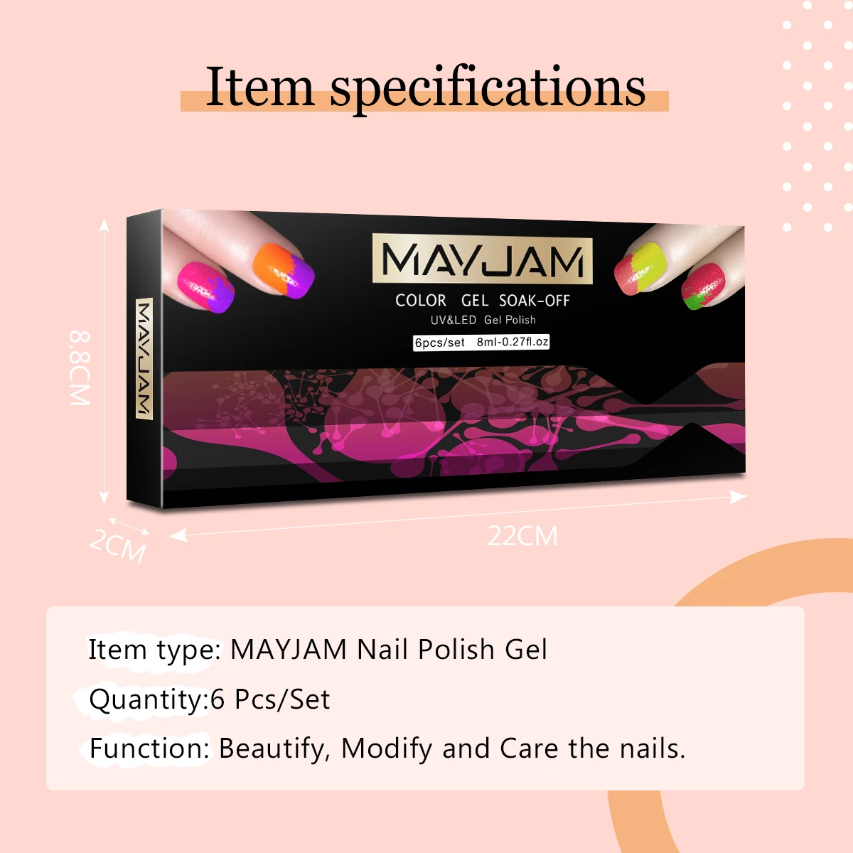 Gel Nail Polish Set All for Manicure Gel Kit Vernis Semi Permanent Varnish Hybrid 6pcs 8ml Natural Green Soak Off Gel Varnishes
