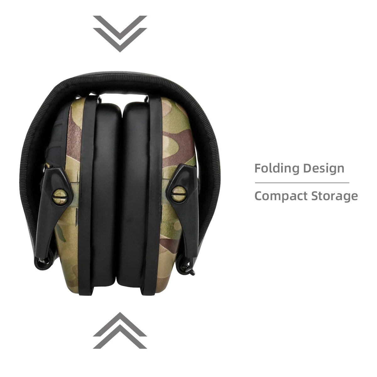 2 X Casques Antibruit Électronique Protection Auditive Tir Chasse Réduction Bruit NRR 22dB Noir/Vert - Casques anti-bruits électroniques (14283409