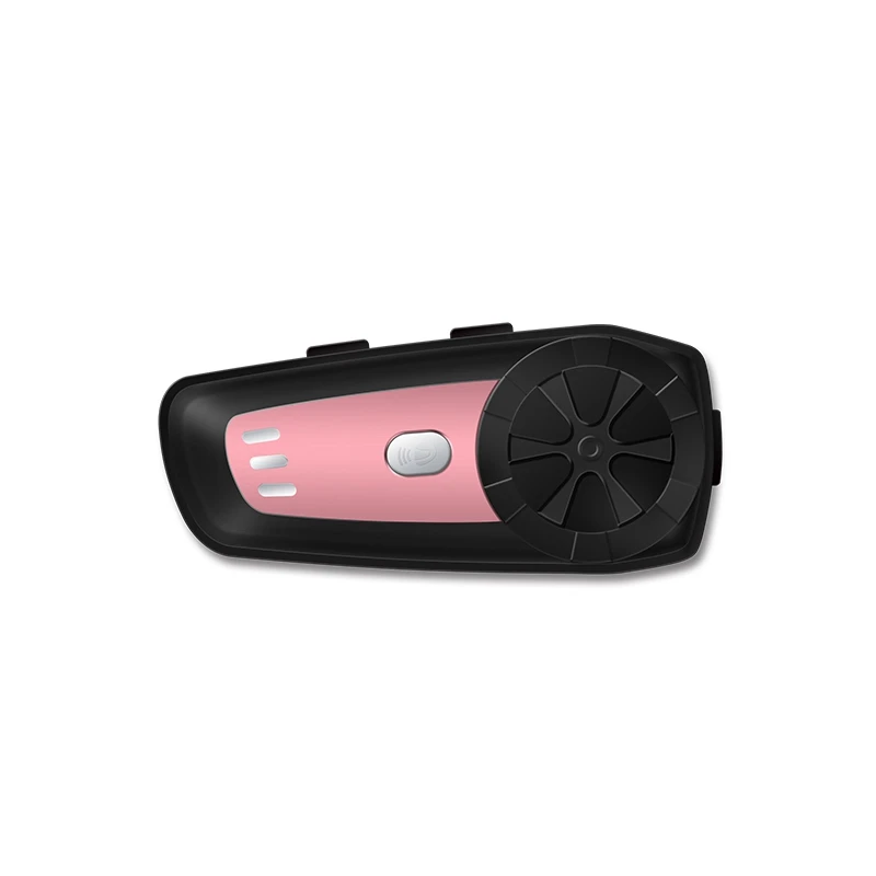Pink ABKT-1Pcs мотоциклетный шлем Bluetooth гарнитура M6 беспроводной домофон оборудование для верховой езды гарнитура полностью закрытая интегрированная рация - Цвет: Pink