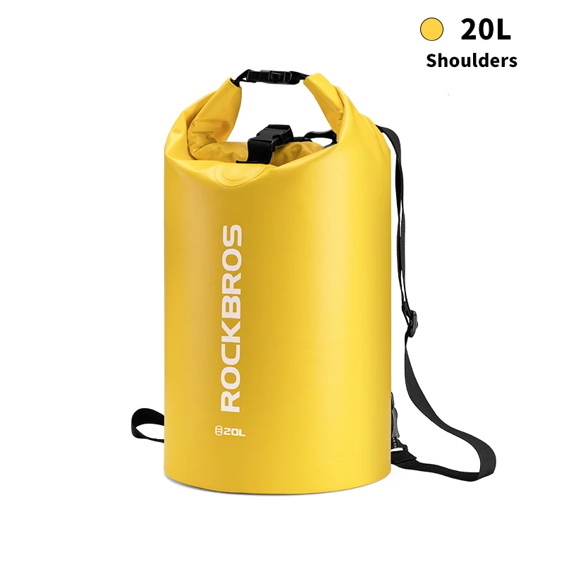 20L ROCKBROS сумка для хранения, водонепроницаемая, портативная, для женщин, мужчин, Спортивная, для улицы, складной рюкзак, сумки для кемпинга, пешего туризма, на плечо, Bgas - Цвет: 20L