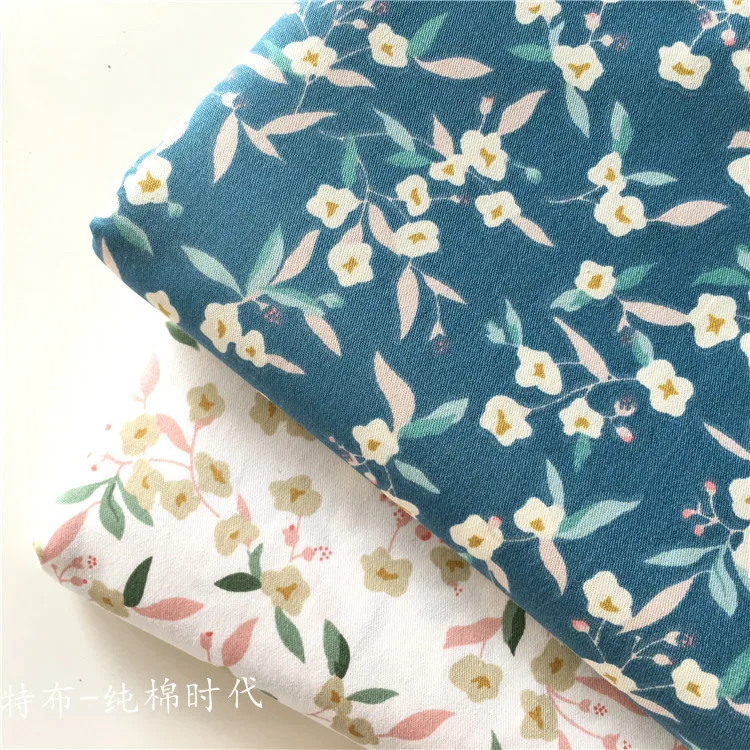 Хлопчатобумажная ткань в японском стиле с цветочным рисунком 160 см x 50 см|Ткань| |