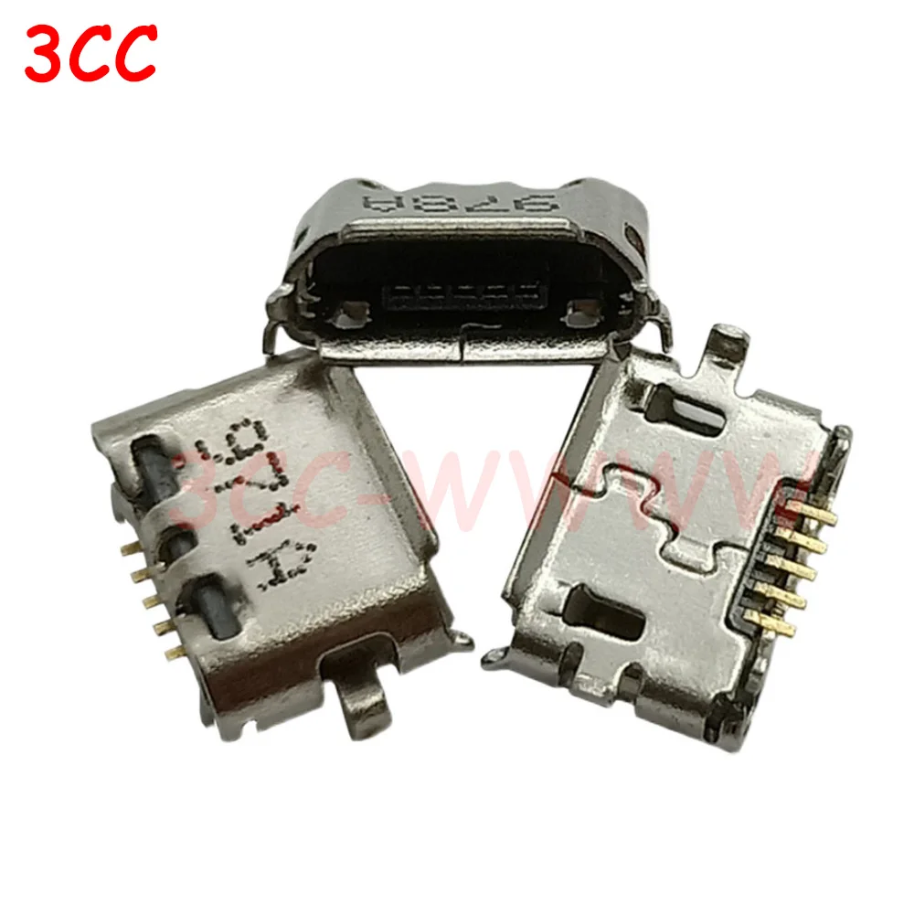 pçs joystick conector de alimentação micro usb porta de carga de dados para jds controlador sem fio tomada de carregamento