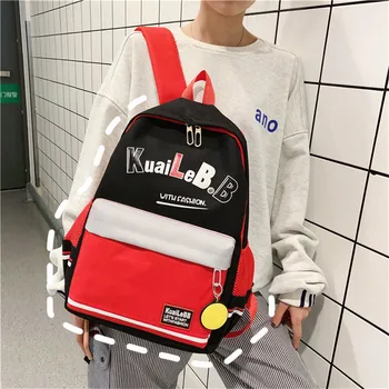 

women bag Large Capacity Solid Color Waterproof Nylon Casual Backpack School bags for women 2019 сумка женская