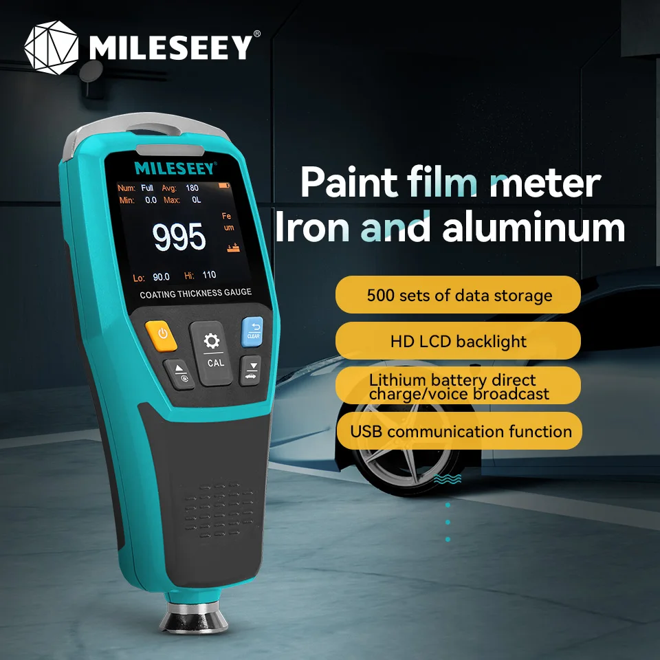 Толщиномер Mileseey MC998 для измерения толщины покрытия автомобиля | Инструменты