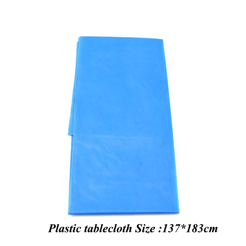 tablecloth 1pc Мультяшная тематическая бумажная тарелка посуда Акула Рыба Дети День рождения Сувениры тарелки одноразовые Посуда украшения принадлежности - Цвет: tablecloth 1pc