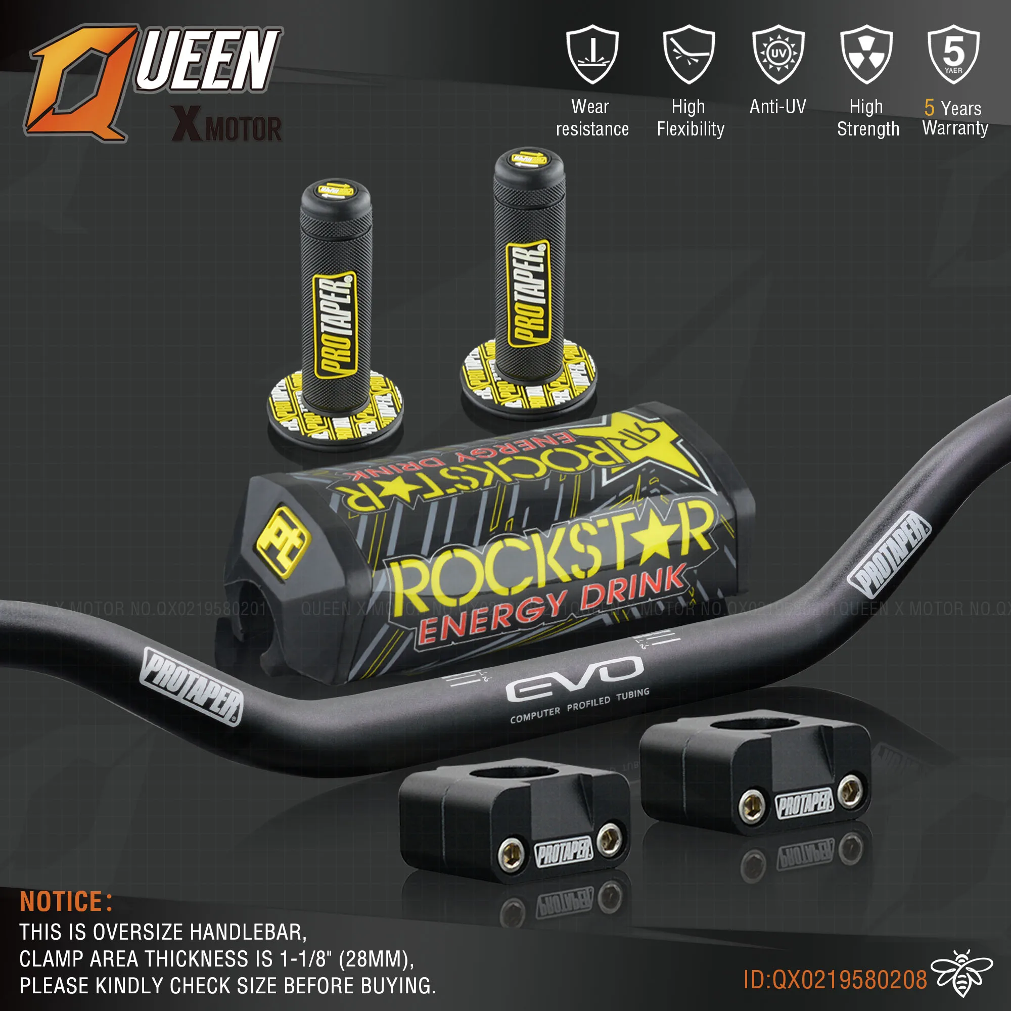 Руль для Pro Taper Pack Bar 1 1/8 &quot6 дней Fatbar Колодки Ручки Pit Racing Dirt Bike мотоцикл с адаптер
