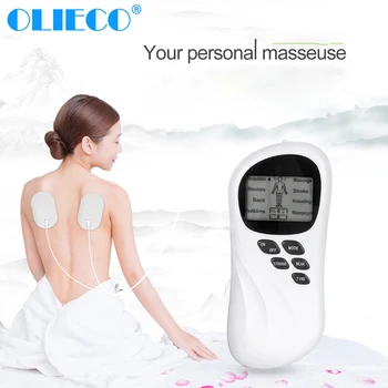 

OLIECO Electronic Pulse Massager Muscle Relief Stimulator Multifunction Whole Body Massager Adjustable Intensity 8-Mode Optional