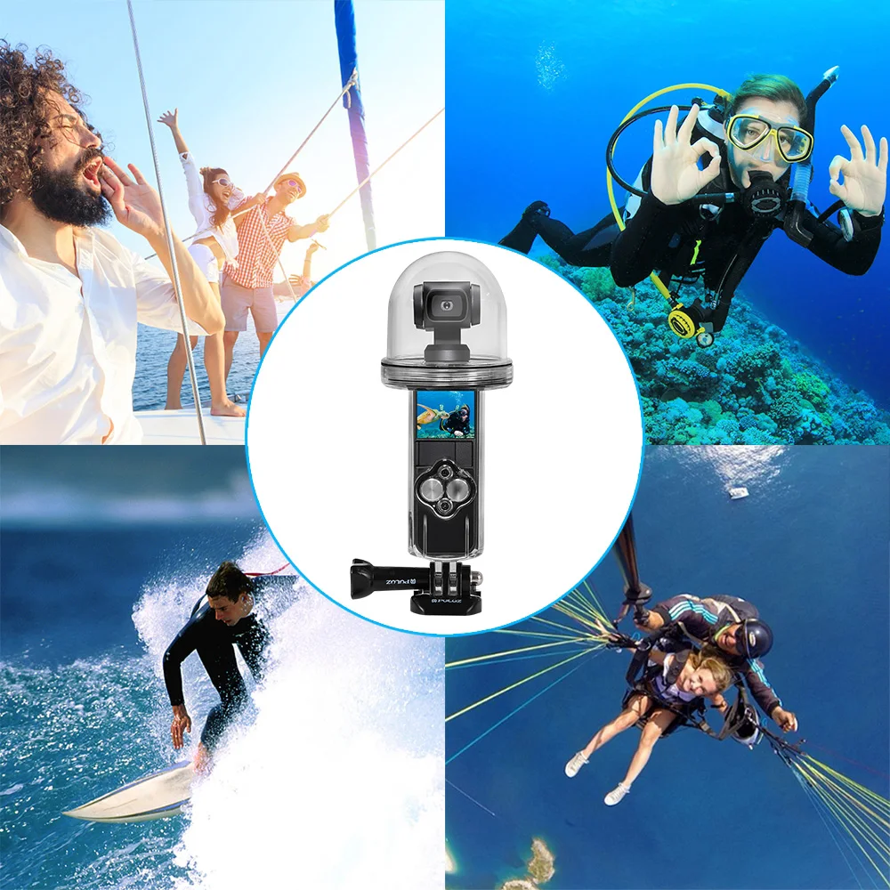 Водонепроницаемый чехол для DJI OSMO Pocket TELESIN Floaty 60 м ручная селфи Палка экшн камеры