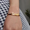 Bracelets personnalisés avec noms pour enfants, en or Rose, or et argent, en acier inoxydable, lien à la main personnalisable pour filles et garçons BFF ► Photo 1/5