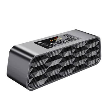 

F6 Wireless Bluetooth Speaker Portable Subwoofer Stereo Speaker Support Hands Free TF FM AUX LED Display Speaker