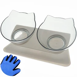 Double Bol Antidérapant avec Support pour Chats et Chiens, Alimentation en Eau pour Animaux de Compagnie, Fournitures de Produits 