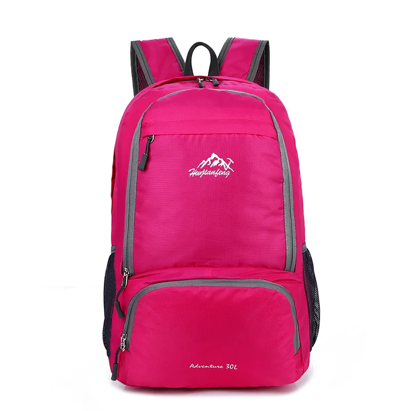 Путешествия альпинизм мужские и женские рюкзаки сумки водонепроницаемый походные рюкзаки Открытый Кемпинг Спорт сумка рюкзак Складные повседневные сумки - Цвет: Red