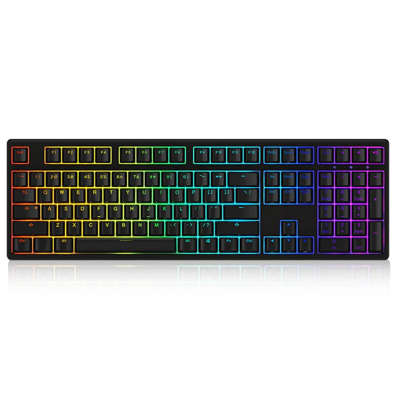 AKKO 3108S RGB подсветка механическая клавиатура PBT ключ Кепка No Rush 108 клавишей переключатель Cherry игра usb type-C механическая клавиатура