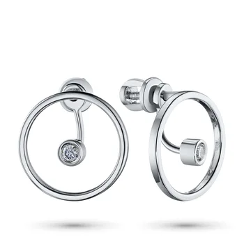 

Pusety of white gold with diamond e0901ps01206050