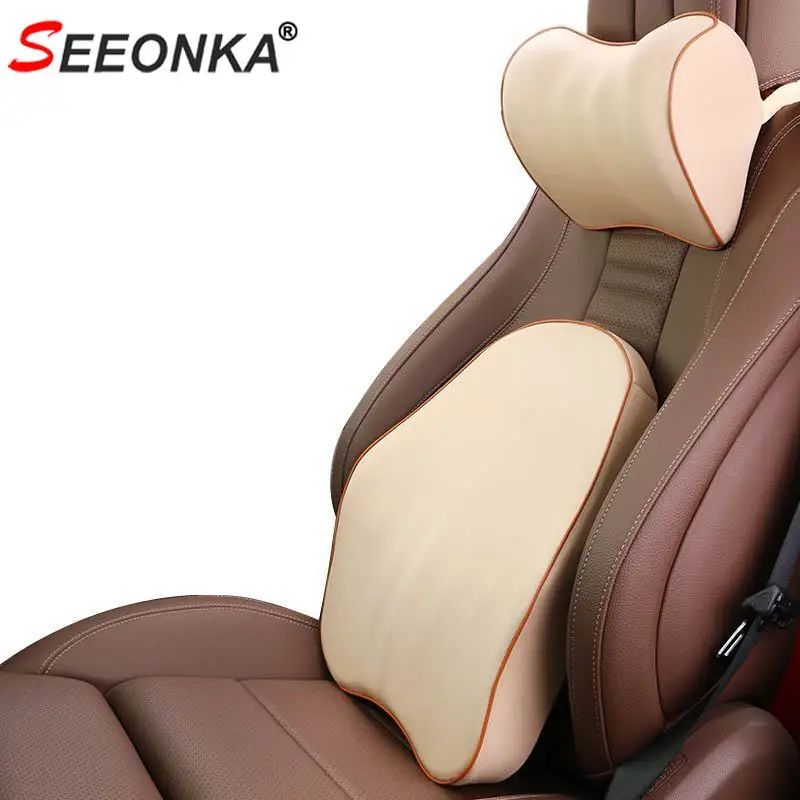 Полиэфирная Автомобильная подушка, поддержка сиденья, поясничная подушка для автомобильного сиденья, с памятью, хлопок, забота о здоровье, подходит для тела, Изогнутая подушка, стул, спинка, шея