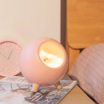 

Small Night Light Creative Cute Little Cute Cat Pet House Small Night Light Usb Charging Touch Atmosphere Light