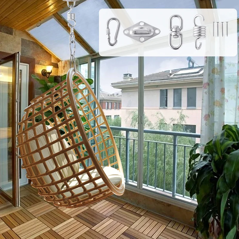 Поворотные крючки качели для гамака комплект аксессуаров подвесного сиденья из