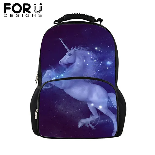 FORUDESIGNS/Школьный рюкзак с 3d принтом для студентов, Модный Большой Вместительный школьный ранец для мужчин или женщин, повседневный ранец - Цвет: CDWX3744A
