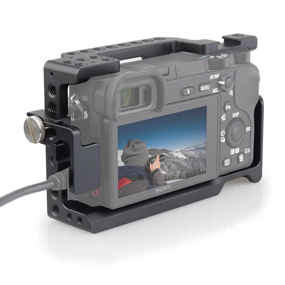 MAGICRIG DSLR камера клетка с HDMI Кабельный Зажим для sony A6400/A6000/A6300/A6500 для крепления микрофона флэш-световой монитор