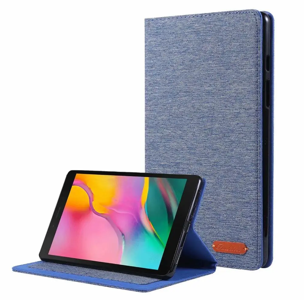 shen lan-bu wen Чехол для samsung Galaxy Tab A 8,0 T290 T295 T297 SM-T290, чехол для планшета, откидная подставка для Tab A ", кожаный Смарт-защитный чехол+ ручка - Цвет: shen lan-bu wen