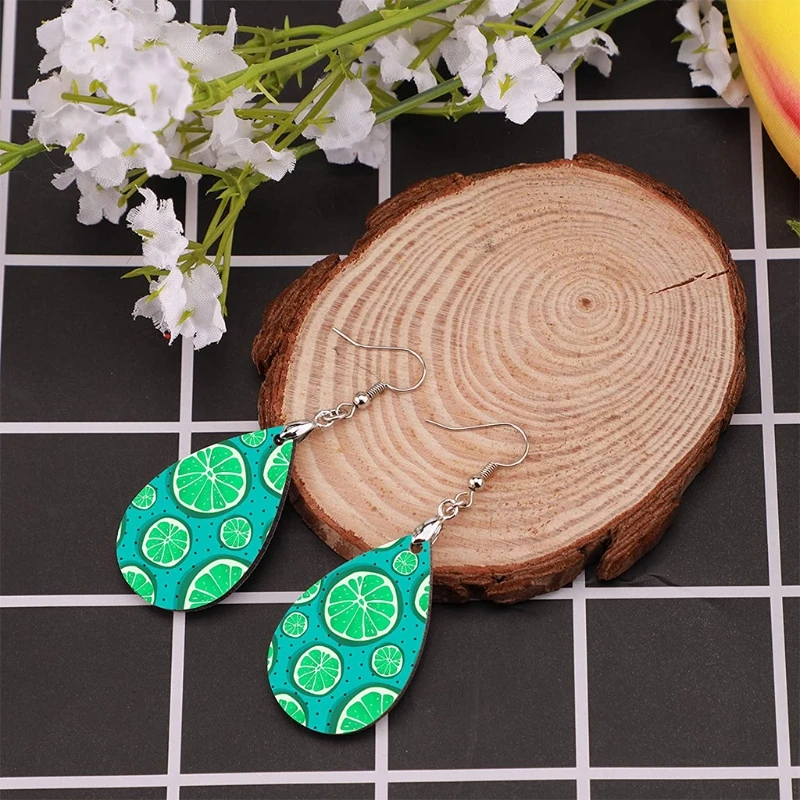 

30Pcs Teardrop Sublimation Blank Earrings Set Heat Transfer Dangle Hook Earring Unfinished Drop Earrings DIY Jewelry