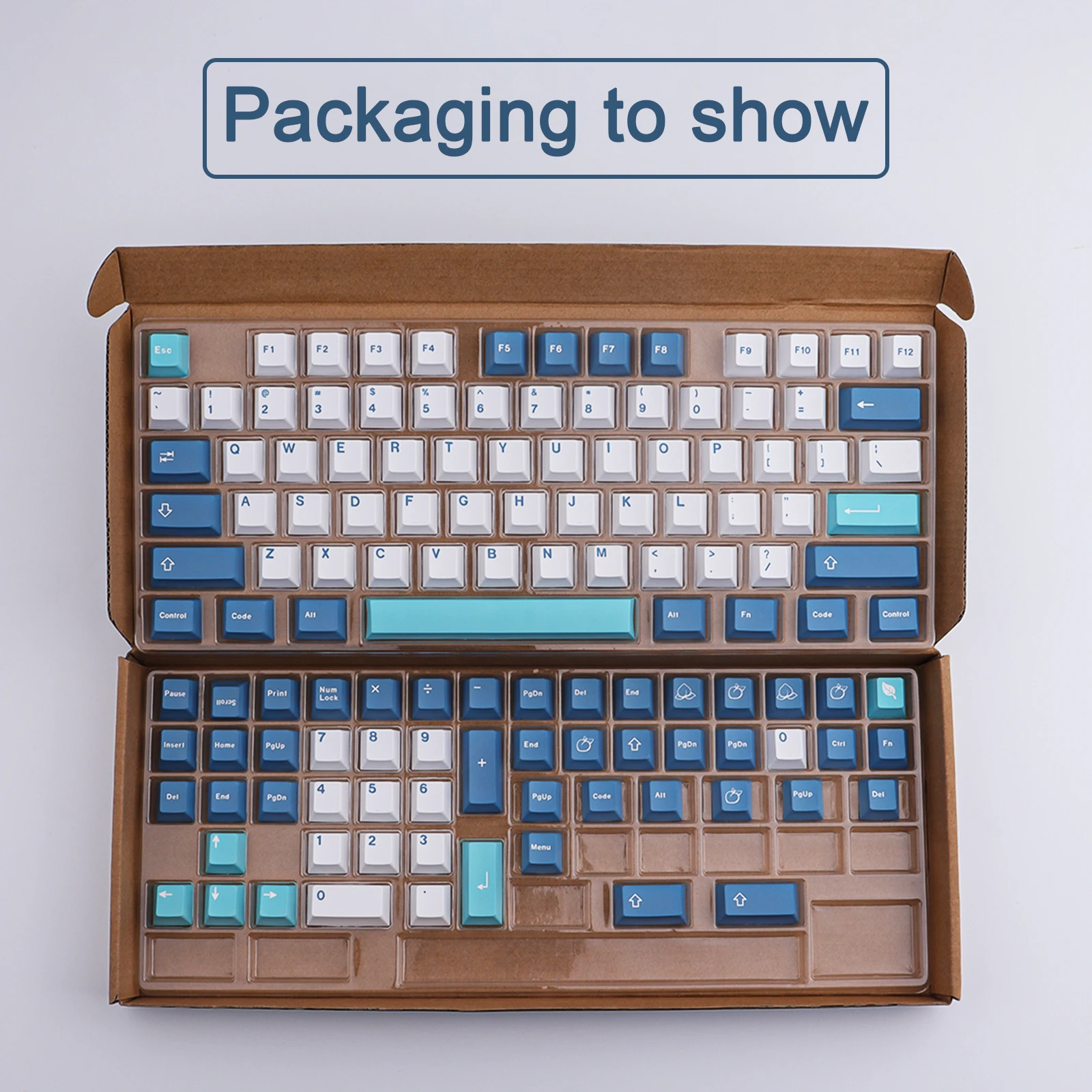 Pbt Keycaps Cherry Profile Dye Subbed Keycap para Teclado Mecânico Gmk Shoko Keycap com Tampas Personalizadas Ansi Layout 129 Chaves - Imagem 6