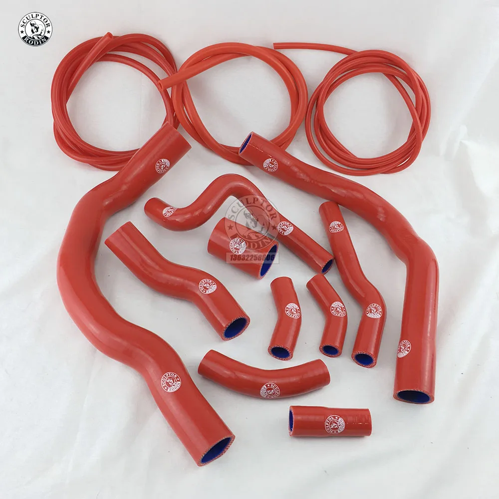 

Silicone Radiator Heater Hose Fit + Vacuum Hose Kit FOR BMW MINI COOPER S R52 R53 01-06 (13Pcs)Red/Blue/Black