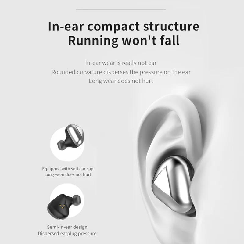 Bluetooth стерео TWS 5,0 Bluetooth наушники беспроводные наушники 500 мАч Внешний смарт-аккумулятор держатель телефона для xiaomi huawei