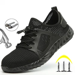 Chaussures de sécurité indestructibles pour hommes et femmes, baskets de travail avec bout en acier, anti perforation, grande taille 49 50, 2021 