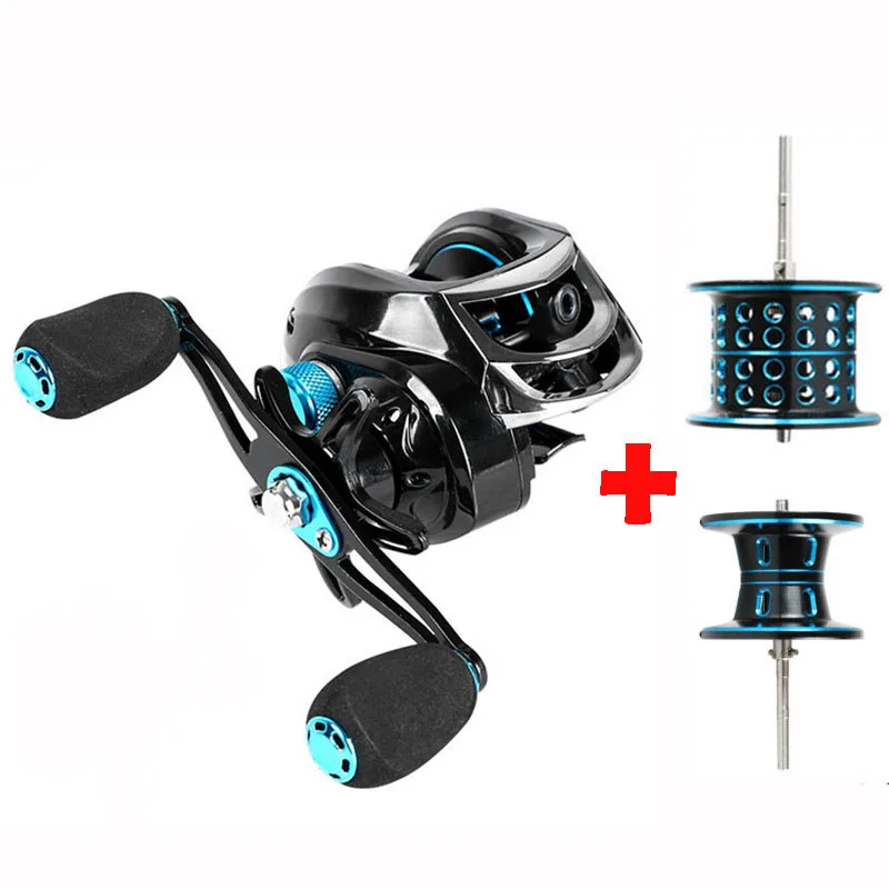 

7.2:1 High Speed Fishing Reel All Metal Spool Spinning Reel 8KG Max Drag Dual Brake Baitcasting Reel Fishing wheel 8+1BB
