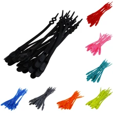 14 шт./упак. Водонепроницаемый силиконовые шнурки круглый без завязок; спортивные шнурки