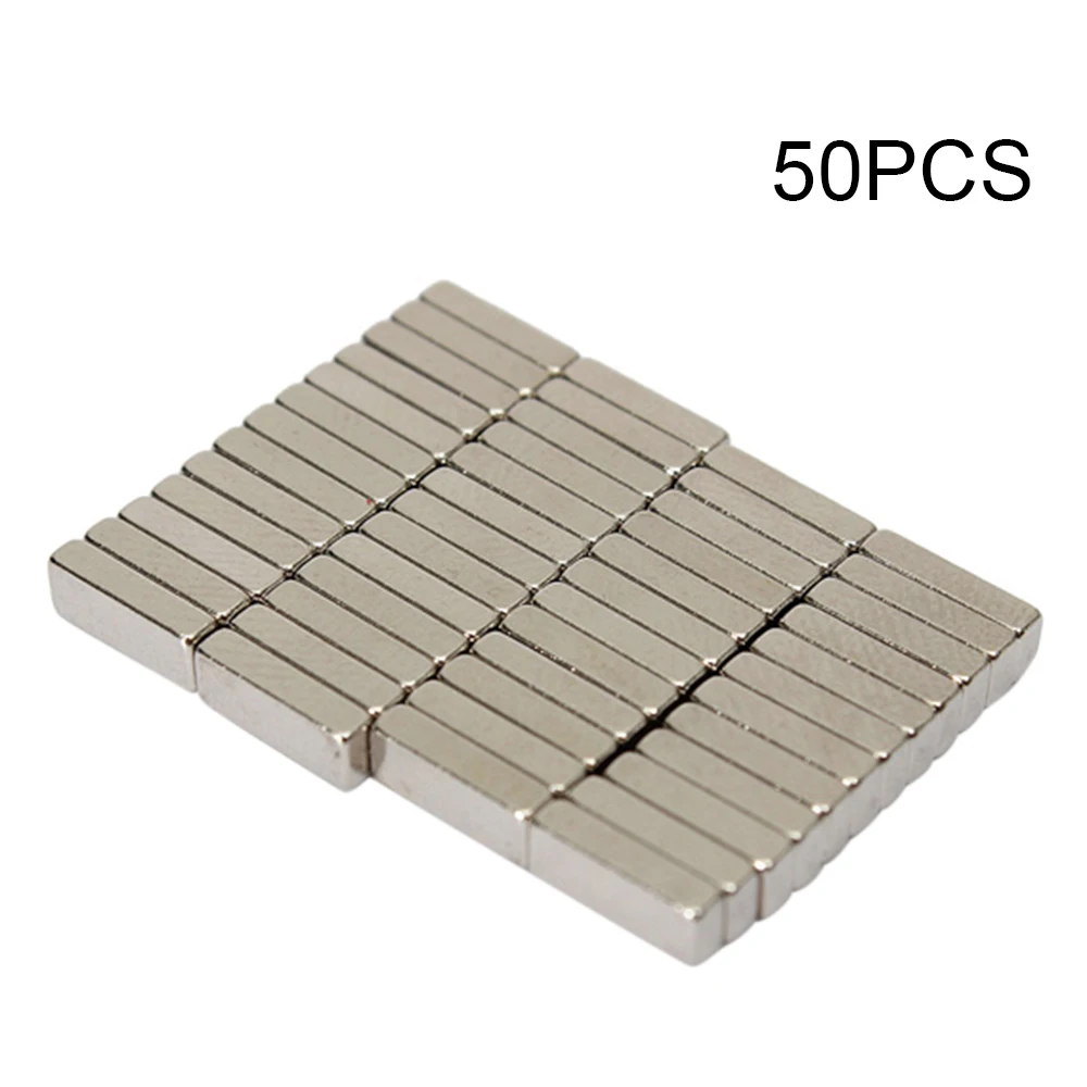 

50pcs N35 8x3x2mm Strong Magnety Blocks Rare Earth Neodymium Magnety for Refrigerator DIY Craft Scientific and Office Multi-use