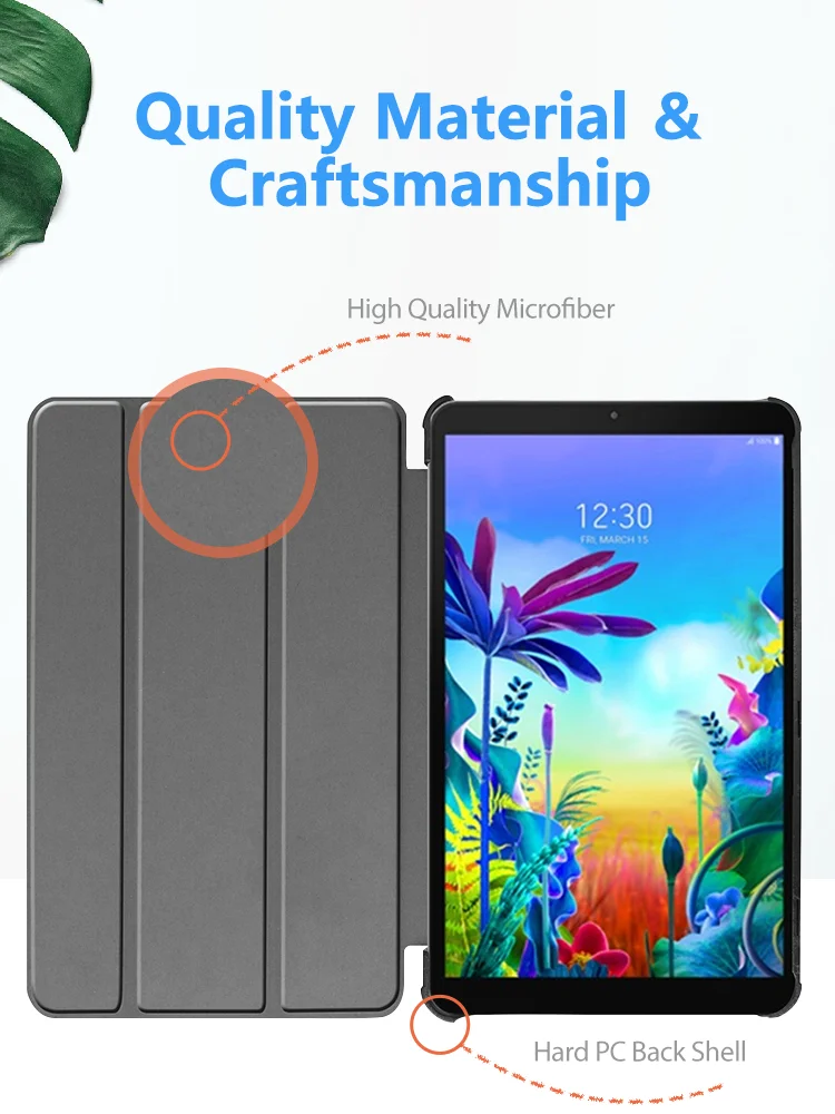 Магнитный чехол для LG G PAD 5 LM-T600L/T605L смарт-чехол из искусственной кожи для LG G PAD 10,1 дюймов планшет T600 T605 защитный чехол-книжка