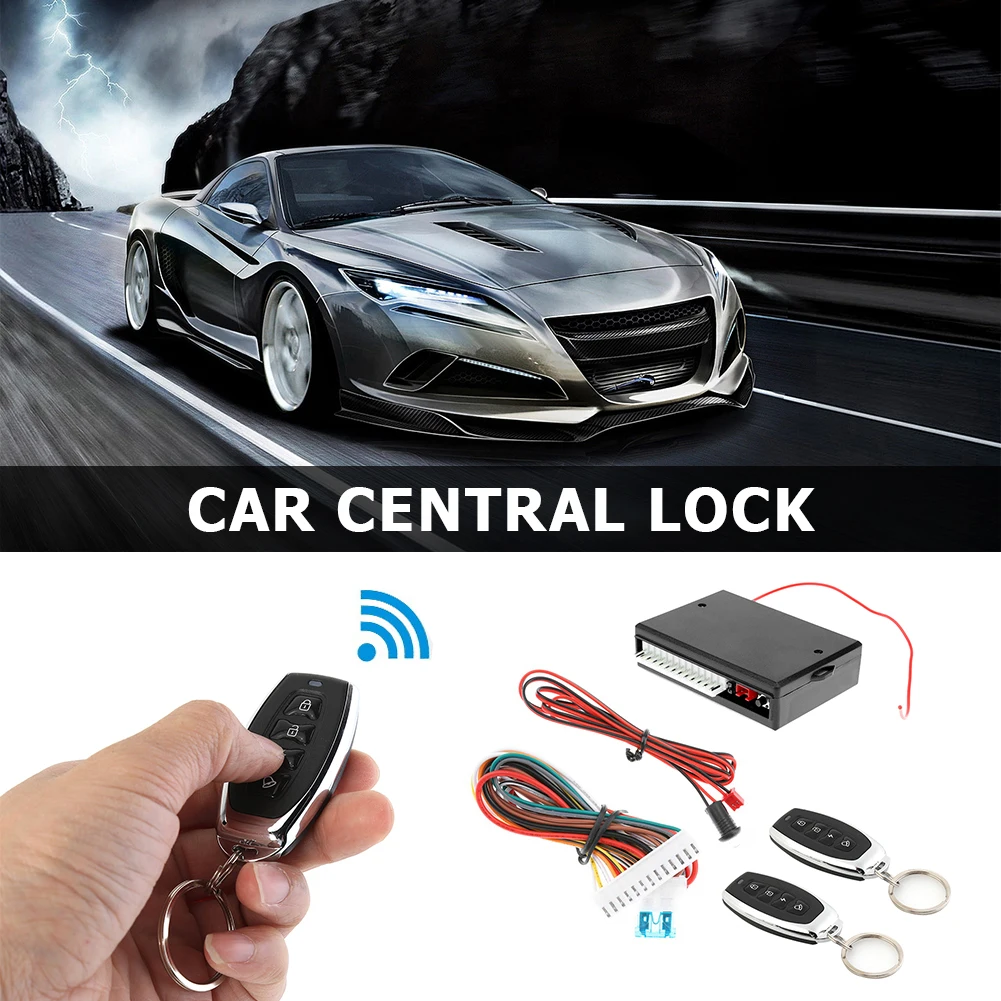 

Universal Car Remote Central Door Lock Kit with Sufficient Durability and Ruggedness Keyless Entry Alarm System 405/T233