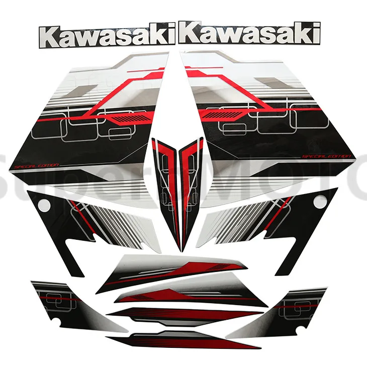 Для Kawasaki NINJA 300 ninja300 2013 аксессуары для мотоциклов наклейка на обтекатель весь автомобильный набор наклеек - Цвет: Многоцветный