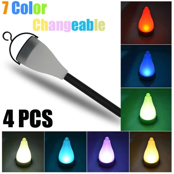 

4PCS 7 Colors Changeable Solar Powered LED Light Lawn Lamp Spike Garden Decoration Landscape Waterproof Garden Light