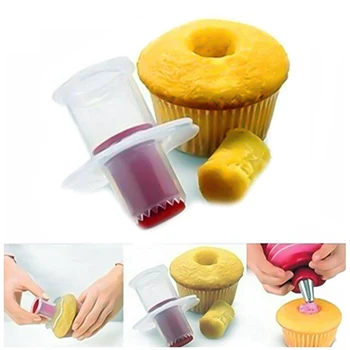 

5 PCS Cupcake Tools Muffin Cake Pastry Corer Plunger Cutter Cupcake Bread Decorating Cake Digging Holes Device