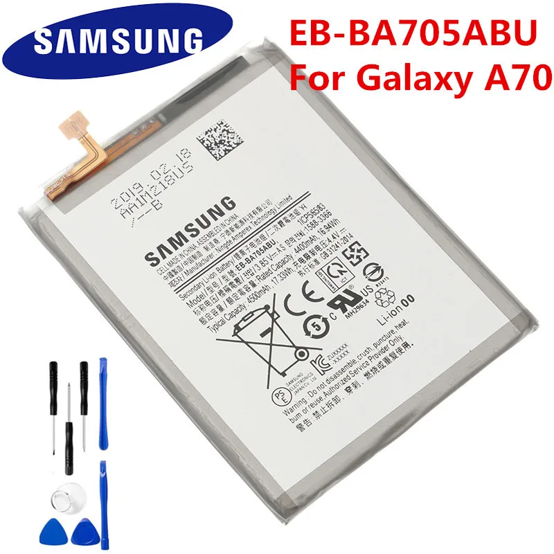100% Оригинальный аккумулятор EB-BA705ABU для Samsung Galaxy A70 A705 SM-A705 A705FN SM-A705W сменная батарея
