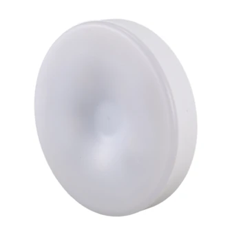 

LED Night Light Wireless Bedside Wall Lamp Press Sensor Round Bedroom Lamp Closet Bookcase Showcase Light
