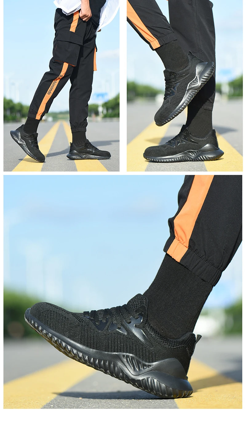 Рабочая защитная обувь со стальным носком в европейском стиле; обувь со стальным носком; безопасные Нескользящие мужские ботинки; Рабочая обувь с прокалыванием