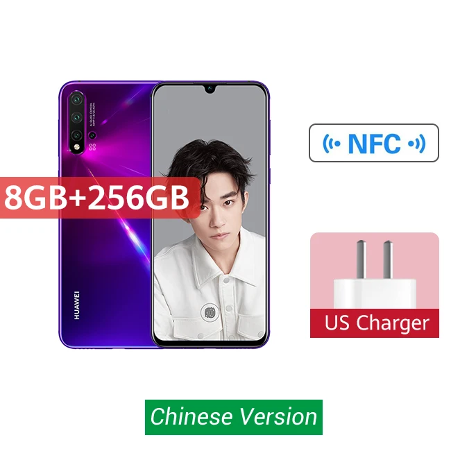 Смартфон huawei Nova 5 Pro, 8 ГБ, 128 ГБ, 256 ГБ, 48MP, AI камера s, 32MP, фронтальная камера 6,26 дюйма, полный экран Kirin 980, Android 9 Скидка 600 руб. /. При заказе от 5500 руб. /Промокод: new - Цвет: 8GB 256 Purple